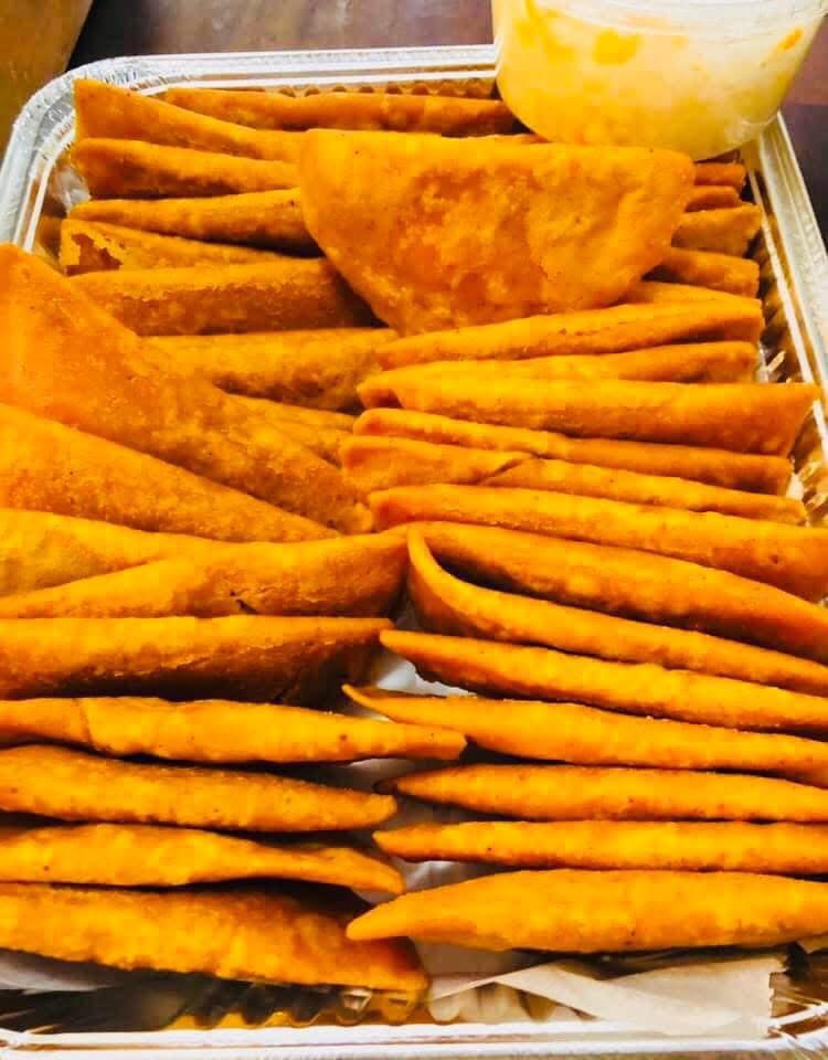 Tray of fresh panades
